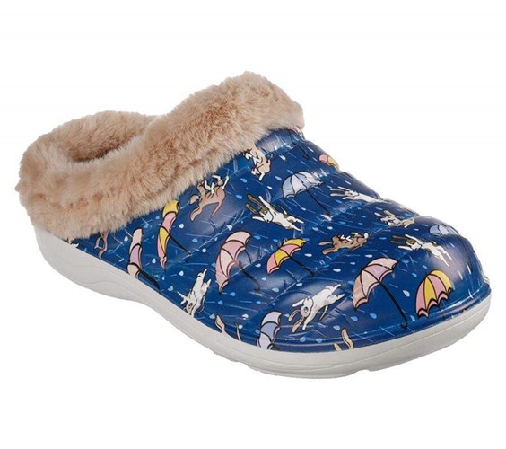 Dámské Mokasíny Skechers Foamies: Cozy Camper Podšité - Fur Life Tmavě Blankyt Viacfarebný | ZWGPIJD-54