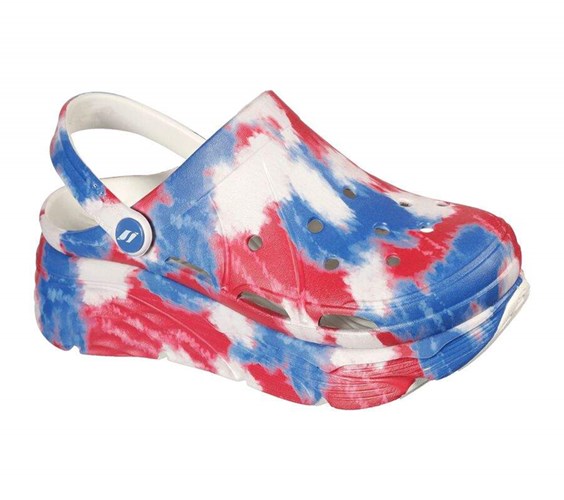 Dámské Mokasíny Skechers Foamies: Max Cushioning - Miss Liberty Bílé Tmavě Blankyt | CRYHNLG-48