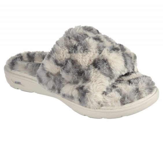 Dámské Mokasíny Skechers GO Lounge: Arch Fit Lounge - Furrreal Bílé | PSYRFZE-26