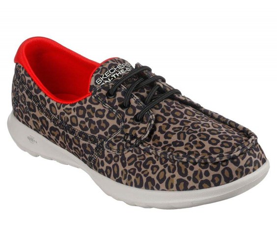 Dámské Mokasíny Skechers GO WALK Lite - So Purrty Leopard | EOMIZXU-27