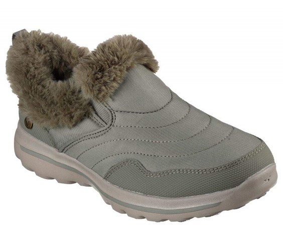 Dámské Mokasíny Skechers GO WALK Lounge - Restore Olivy Zelené | UEJGHYN-94