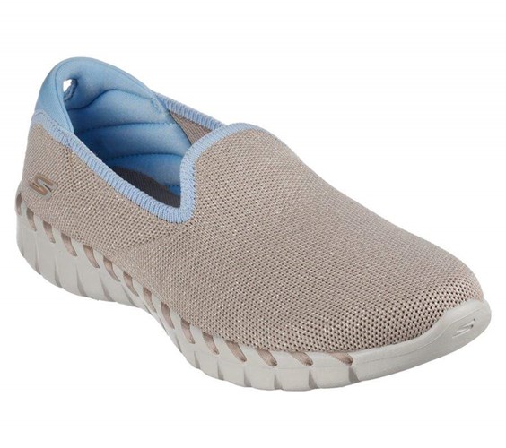 Dámské Mokasíny Skechers GO WALK Smart 2 - Light Glimmer Hnědé Blankyt | TRGEDOX-58