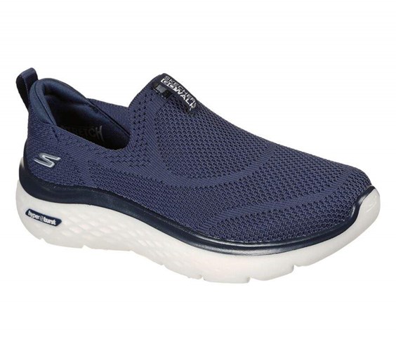 Dámské Mokasíny Skechers GOwalk Hyper Burst - Solar Winds Tmavě Blankyt Bílé | MBXKEWL-49