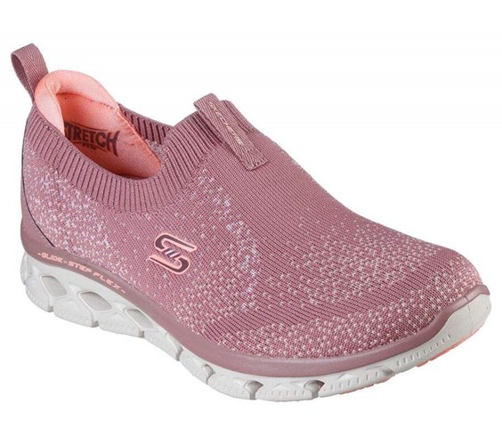 Dámské Mokasíny Skechers Glide-Step Flex Fialové | QXBRWSY-85