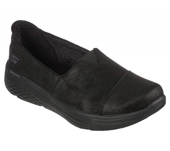 Dámské Mokasíny Skechers Max Cushioning Lite - Cozy Up Černé | FJANQSM-74