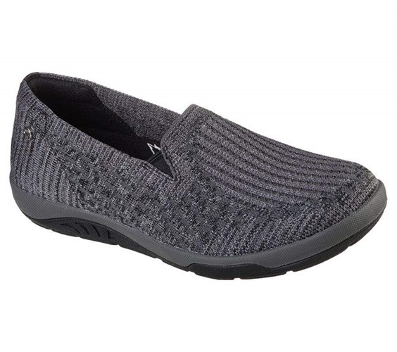 Dámské Mokasíny Skechers Relaxed Fit: Arch Fit Reggae Cup - For Fun Černé | IWYFROU-71