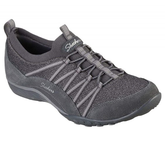 Dámské Mokasíny Skechers Relaxed Fit: Breathe-Easy - Her Journey Šedé | ZFTEJMS-54