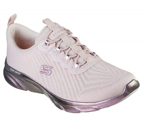 Dámské Mokasíny Skechers Relaxed Fit: D'Lux Pohodlí - Focal Point Růžové | ATBPFDS-63