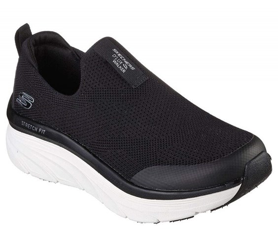 Dámské Mokasíny Skechers Relaxed Fit: D'Lux Walker - Quick Upgrade Černé Bílé | FBTKEGN-02