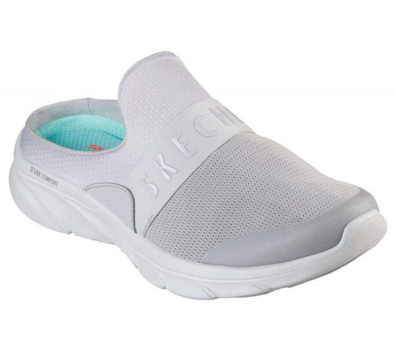 Dámské Mokasíny Skechers Relaxed Fit: D'Lux Pohodlí - Enthusiast Šedé | FVLIZMH-46