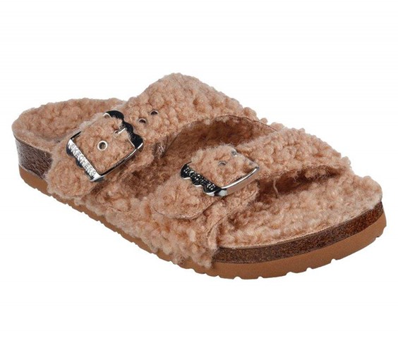 Dámské Mokasíny Skechers Relaxed Fit: Granola - Furry Chic Hnědé | ETQAVLI-63