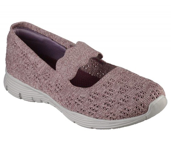 Dámské Mokasíny Skechers Seager - Simple Things Fialové | BGMQRAJ-79