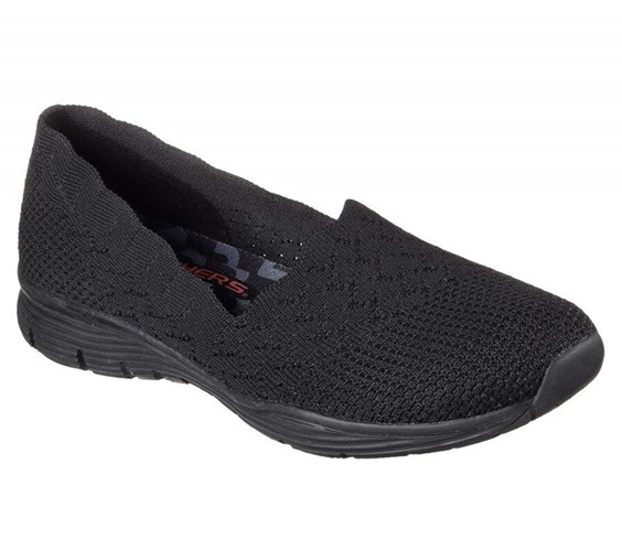 Dámské Mokasíny Skechers Seager - Stat Černé | MCNXPGW-13