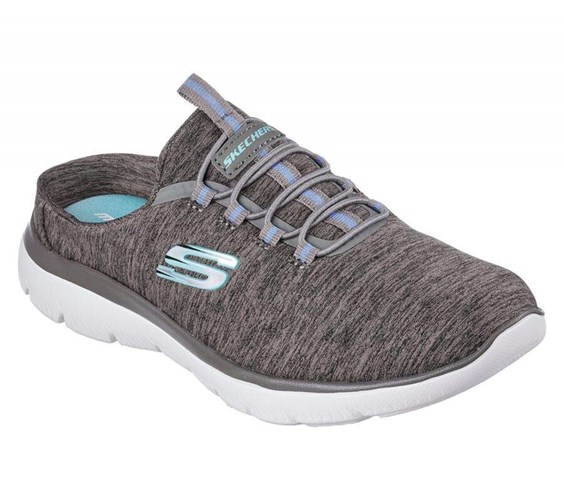 Dámské Mokasíny Skechers Summits - Fresh Aire Šedé Světle Blankyt | RSPZHIO-53