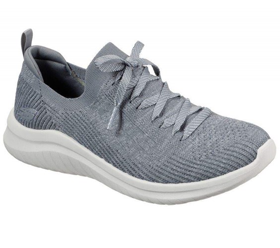 Dámské Mokasíny Skechers Ultra Flex 2.0 - Flash Illusion Šedé | LSMZYWQ-83