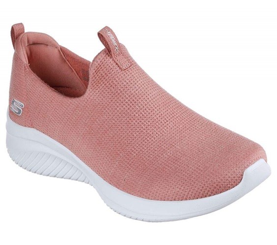 Dámské Mokasíny Skechers Ultra Flex 3.0 - Soft Classics Růžové | XGACMJI-41