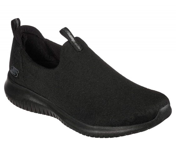 Dámské Mokasíny Skechers Ultra Flex - Pure Spark Černé | VLNGCZP-30