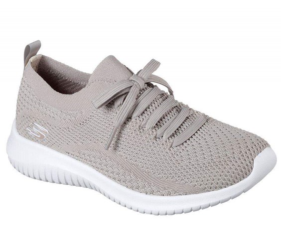 Dámské Mokasíny Skechers Ultra Flex - Statements Šedé Hnědé | SVQRPXN-14