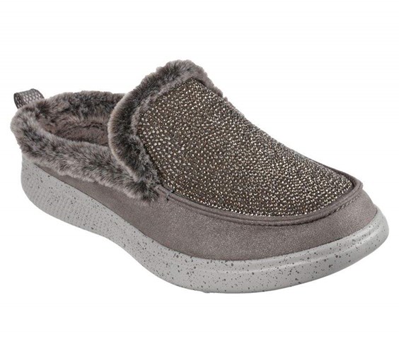 Dámské Pantofle Skechers BOBS Skipper - Outward On Šedé | HANJEVR-18