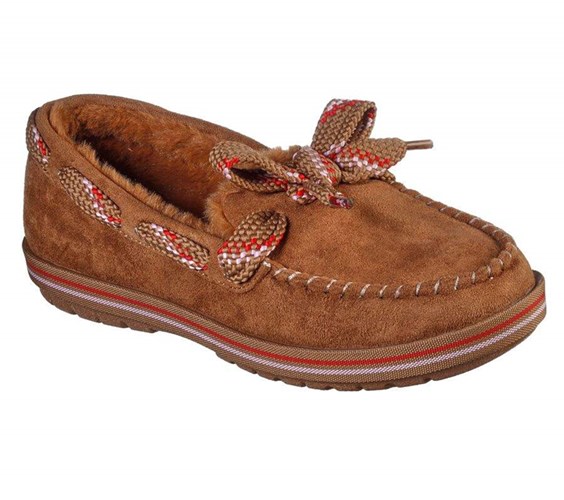 Dámské Pantofle Skechers BOBS Too Cozy - Zimní's End Hnědé | PGSWBKI-83