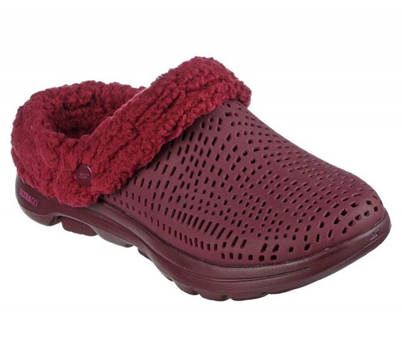 Dámské Pantofle Skechers Foamies: GO WALK 5 Podšité - Relax Vínové | UFTZHWO-08