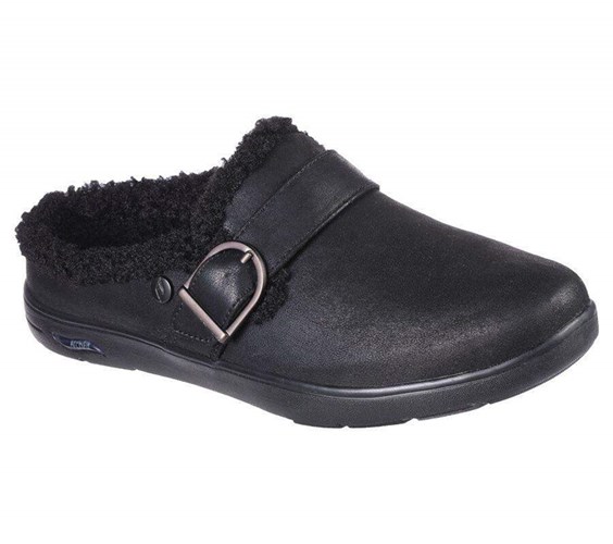 Dámské Pantofle Skechers GO Lounge: Arch Fit Lounge - Laid Back Černé | RTBDJCX-97