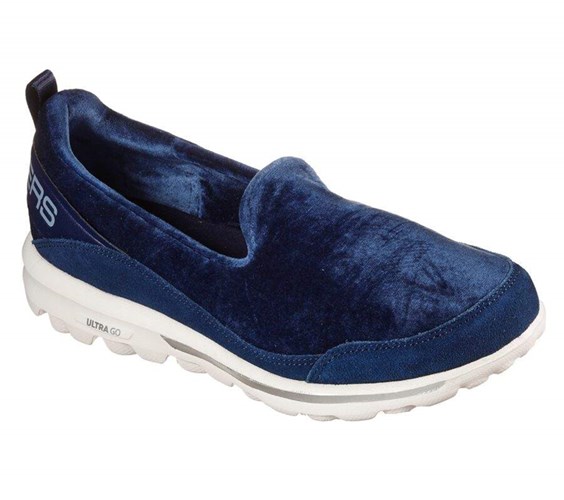 Dámské Pantofle Skechers GO WALK Classic - Swanky Tmavě Blankyt | POCQJLW-06