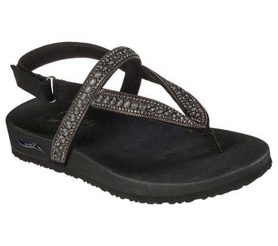 Dámské Sandály Skechers Arch Fit Meditation Černé | HMJFVCL-38