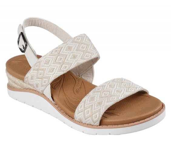 Dámské Sandály Skechers BOBS Beach Kiss - Ocean Rush Béžový | GSPHJNF-26