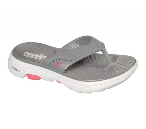 Dámské Sandály Skechers Foamies: GOwalk 5 - Bali Šedé | IHLRFDC-76