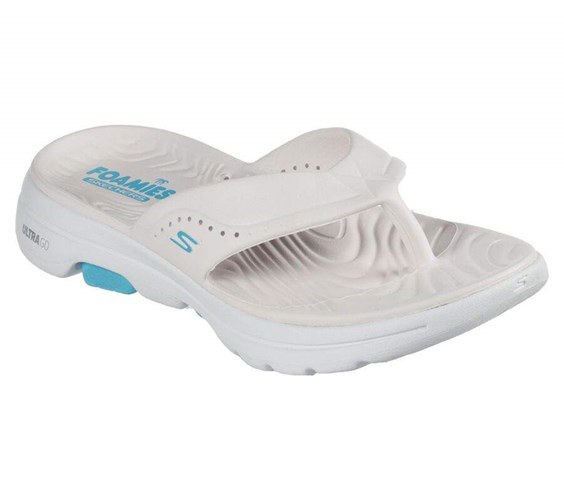 Dámské Sandály Skechers Foamies: GOwalk 5 - Bali Bílé | WAVZODB-34