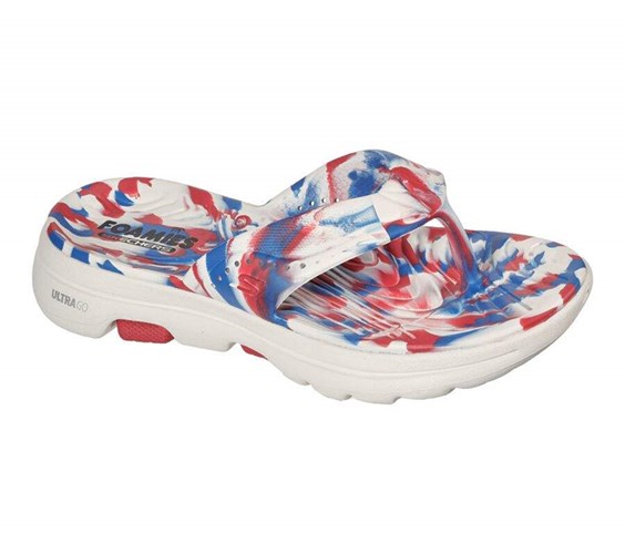 Dámské Sandály Skechers Foamies: GOwalk 5 - Merica Sweets Bílé Blankyt | ZEQBFMC-50