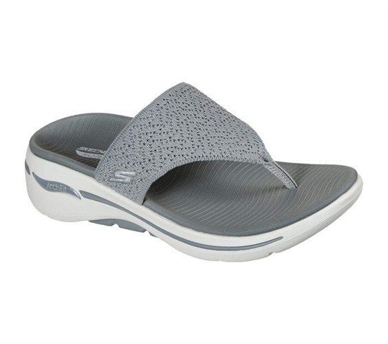 Dámské Sandály Skechers GO WALK Arch Fit - Weekender Šedé | JGZRIKC-29