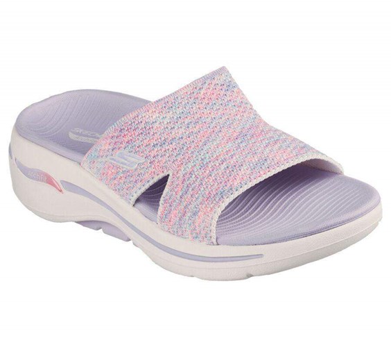 Dámské Sandály Skechers GO WALK Arch Fit - Sweet Bliss Šedé Viacfarebný | LPWNRAS-29