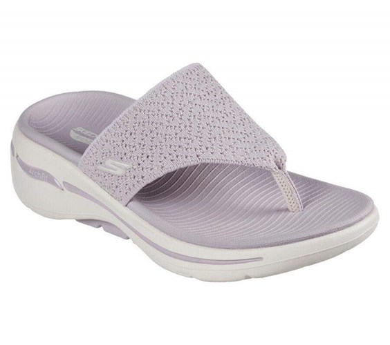 Dámské Sandály Skechers GO WALK Arch Fit - Weekender Fialové | QKZSHOV-24