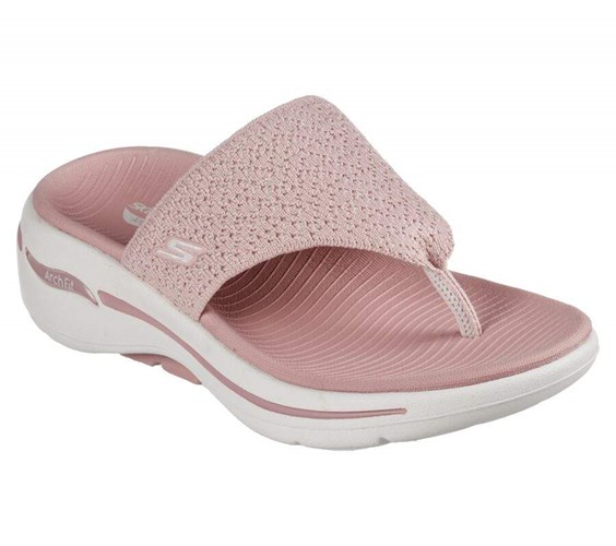 Dámské Sandály Skechers GO WALK Arch Fit - Weekender Fialové | VLRAXME-29