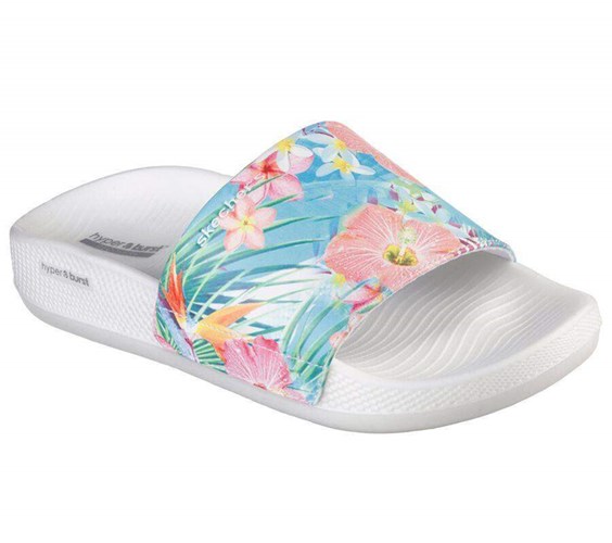 Dámské Sandály Skechers Hyper Pantofle - Tropical Bílé Viacfarebný | EWCYXLT-59