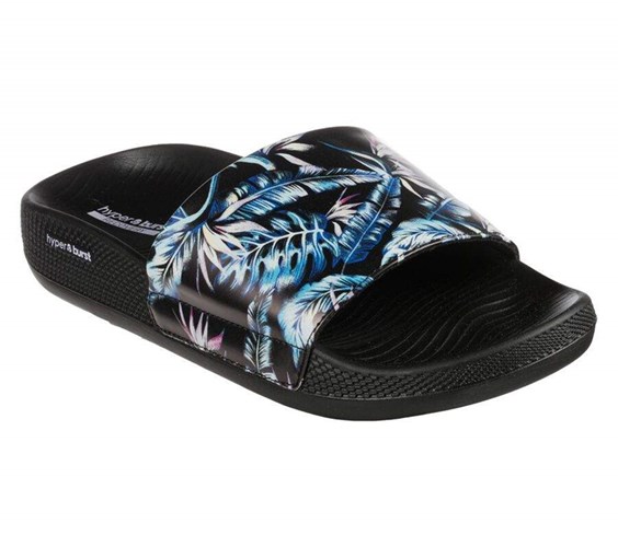 Dámské Sandály Skechers Hyper Pantofle - Island Palms Černé Viacfarebný | VCIQUDF-59