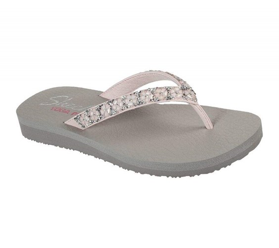 Dámské Sandály Skechers Meditation - Daisy Delight Světle Růžové | DUFHXNP-31