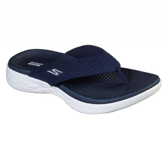 Dámské Sandály Skechers On-the-GO 600 - Sunny Tmavě Blankyt | ZQMKRLU-53