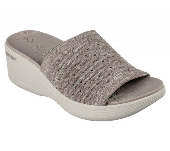 Dámské Sandály Skechers Pier-Lite - My Wish Šedé Hnědé | DQOXLMN-49