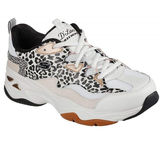 Dámské Tenisky Skechers D'Lites 4.0 - Natural Habitat Leopard | LOYRGHJ-58