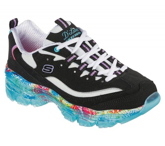 Dámské Tenisky Skechers D'Lites Crystal - New Streak Černé Viacfarebný | FIWQTAO-90