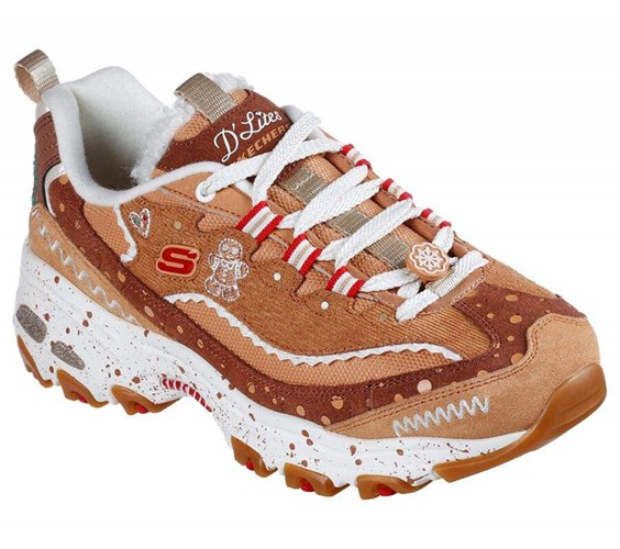 Dámské Tenisky Skechers D'Lites - Gingerbread Hnědé Hnědé | DNAFBSP-07