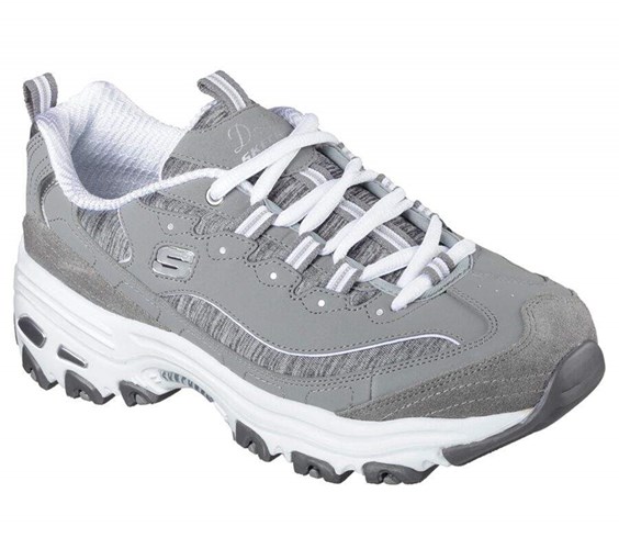 Dámské Tenisky Skechers D'Lites - Me Time Šedé Bílé | VSPGYXK-63