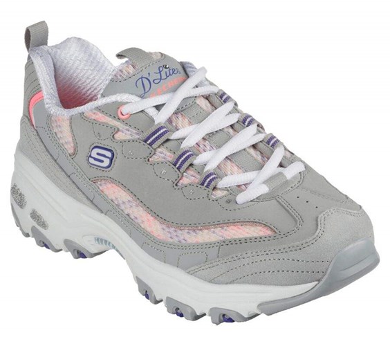 Dámské Tenisky Skechers D'Lites - Sweet Moments Šedé Viacfarebný | TXWLDYB-30