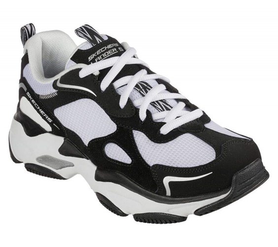 Dámské Tenisky Skechers Lander S - Petal Pusher Černé Bílé | KRTMUGY-05