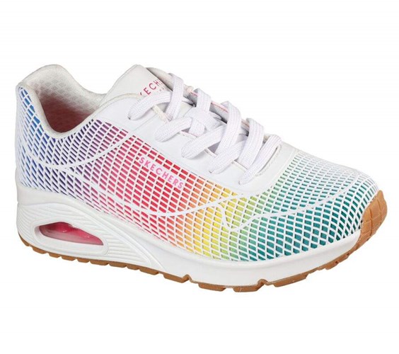 Dámské Tenisky Skechers Uno - Eye Catching Bílé Viacfarebný | ELVQIYW-16