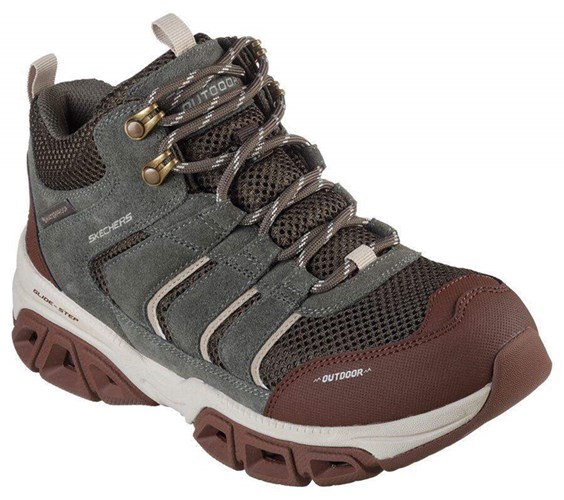 Dámské Trailové Boty Skechers Relaxed Fit: Glide-Step Atlan Olivy Zelené | PCRFLEN-62