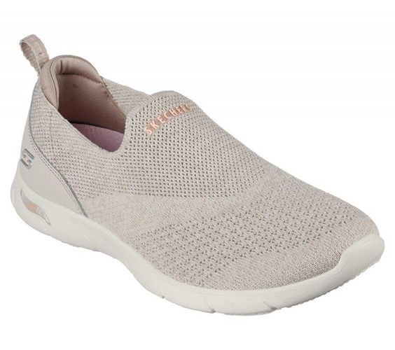 Dámské Trekové Boty Skechers Arch Fit Refine - Don't Go Béžový | PYZLFTA-65